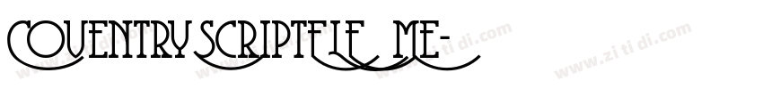 CoventryScriptFLF Me字体转换 CoventryScriptFLF Me字体转换